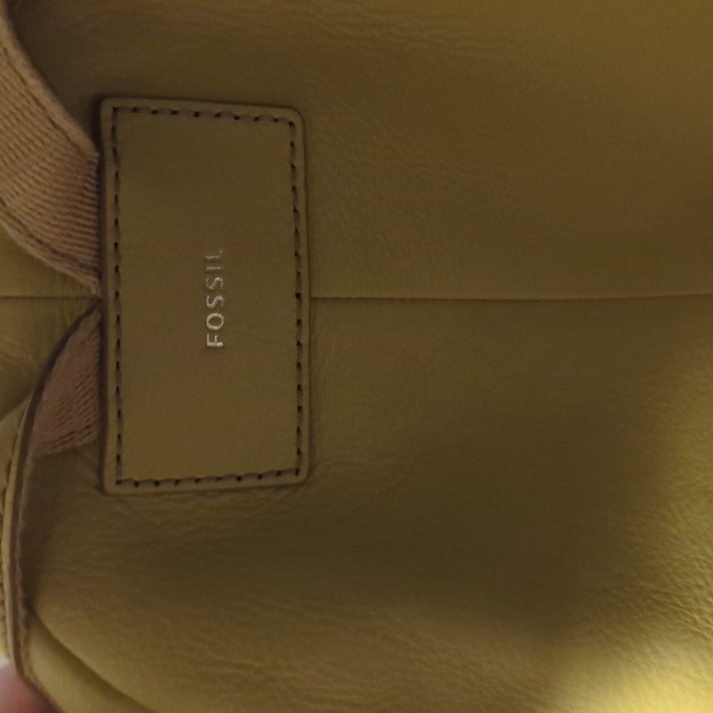 Fossil Yellow Leather Backpack - image 4
